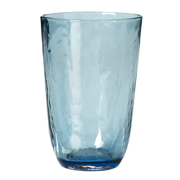 Hammered Trinkglas 50cl, Blau Broste Copenhagen