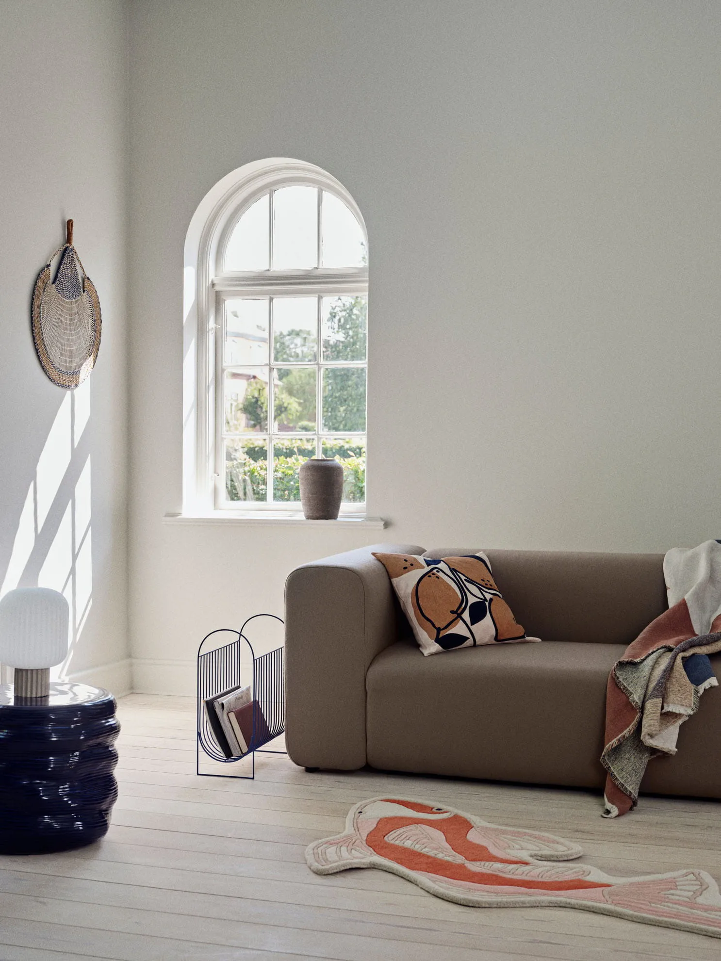 Koi Teppich 97 x 130cm, Pumkin orange Broste Copenhagen