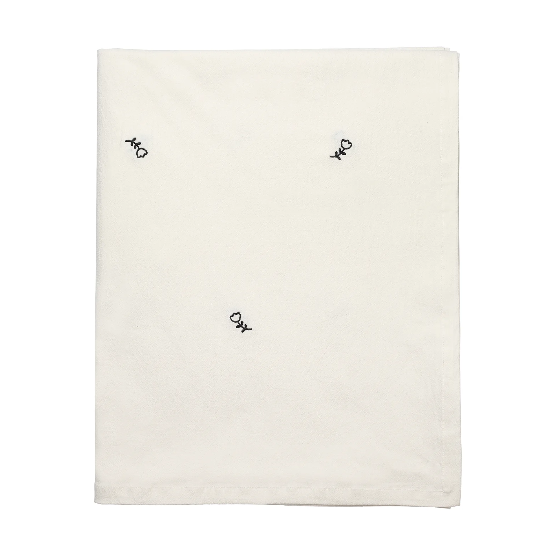 Mai Tischdecke, 160x200 cm, black-off white Broste Copenhagen