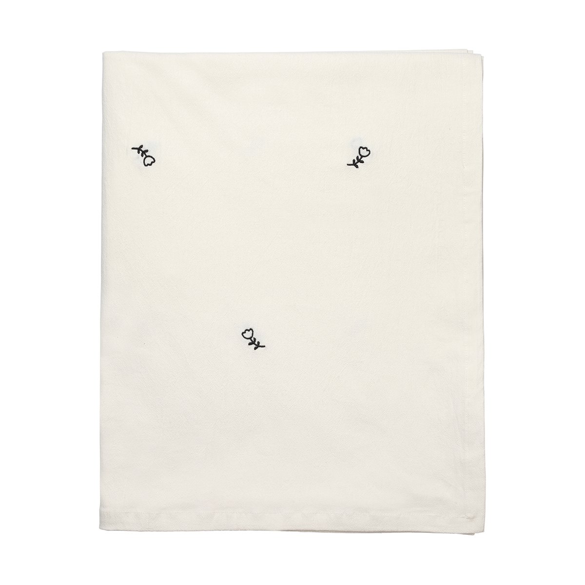 Broste Copenhagen Mai Tischdecke 160x200 cm, black-off white