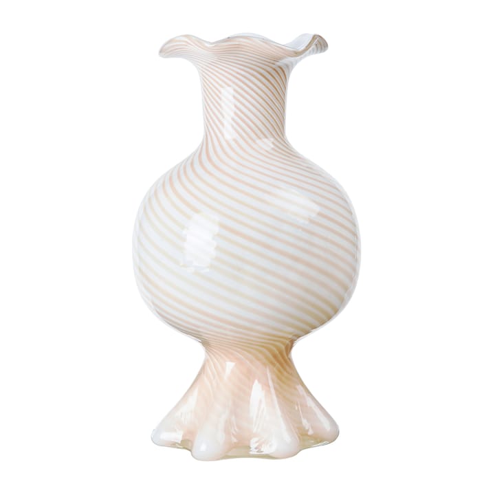 Mella Vase 30cm - Taupe sand-off white - Broste Copenhagen