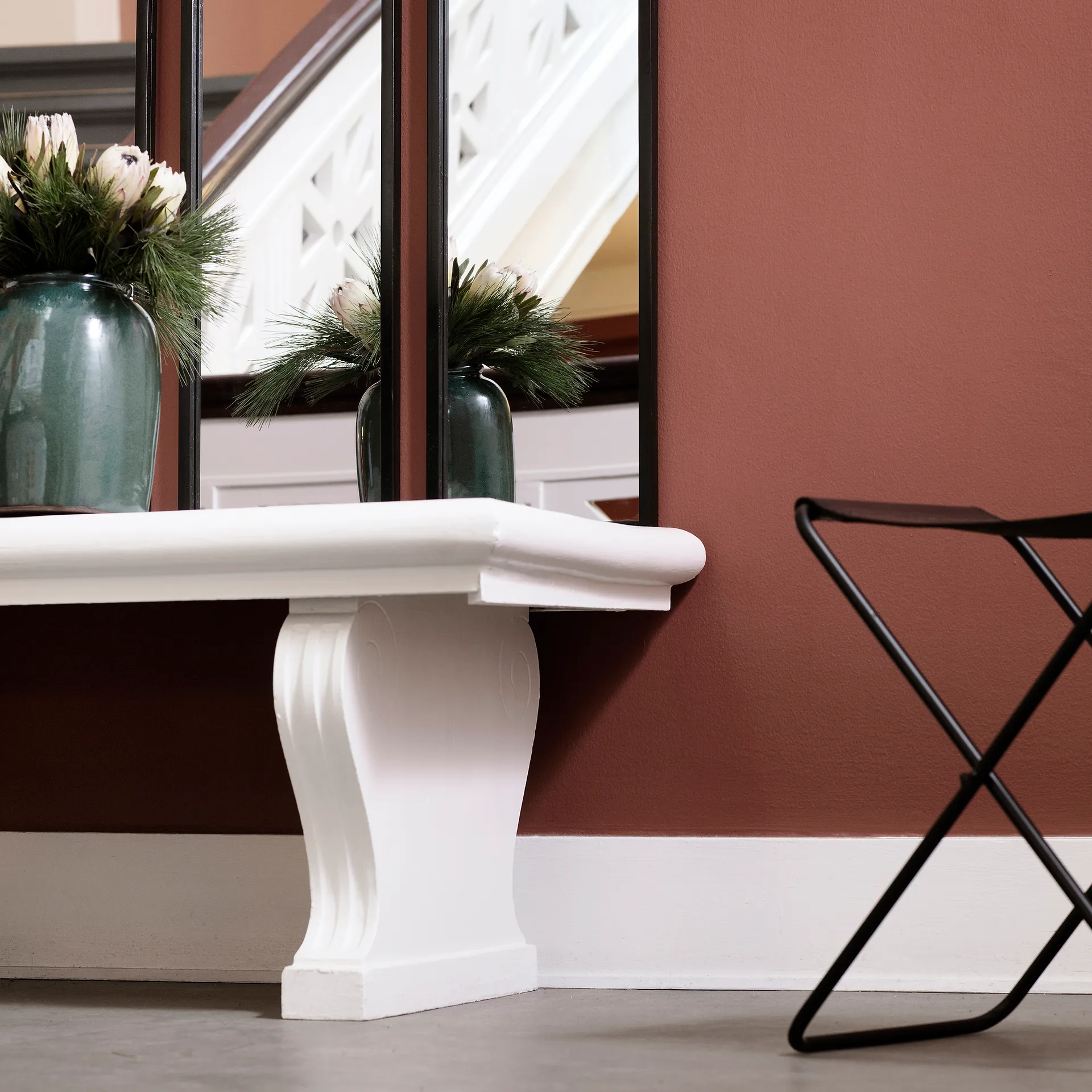 Nola Hocker Leder, Schwarz, 45cm Broste Copenhagen