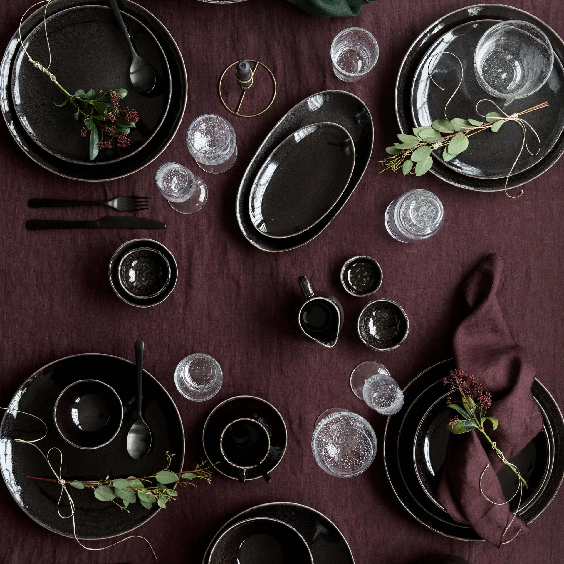 Nordic Coal Teller, Ø 20cm Broste Copenhagen