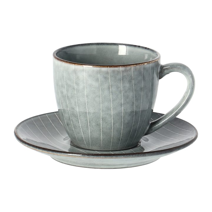 Nordic Sea Tasse inkl. Untertasse, 8,8cm Broste Copenhagen