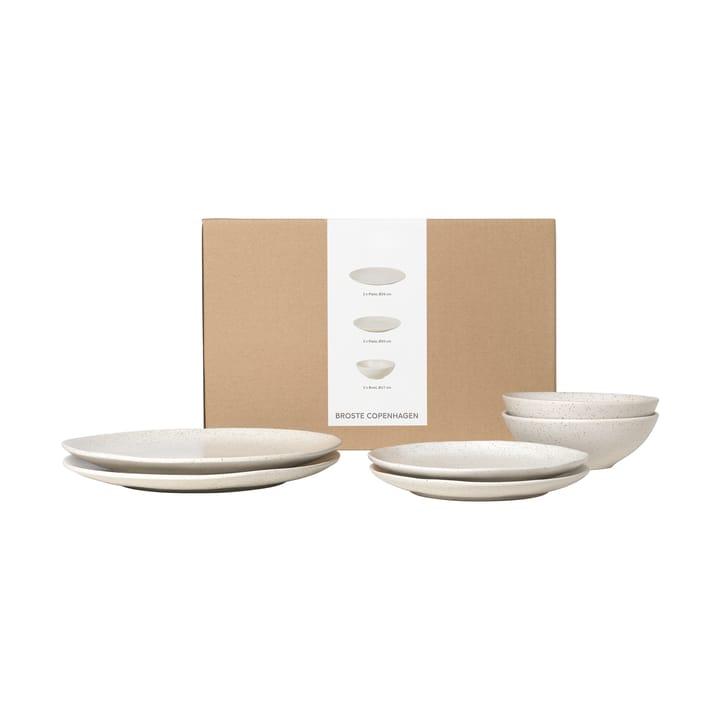 Nordic Vanilla Dinnerset für Zwei - 6 Teile - Broste Copenhagen