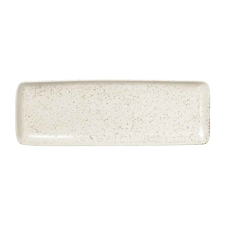 Nordic Vanilla Teller rechteckig 12,5 x 35cm, Cream with grains Broste Copenhagen