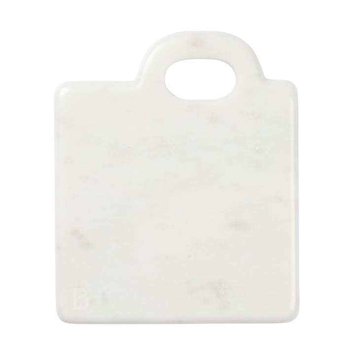 Olina Schneidebrett 14x17 cm, White marble Broste Copenhagen