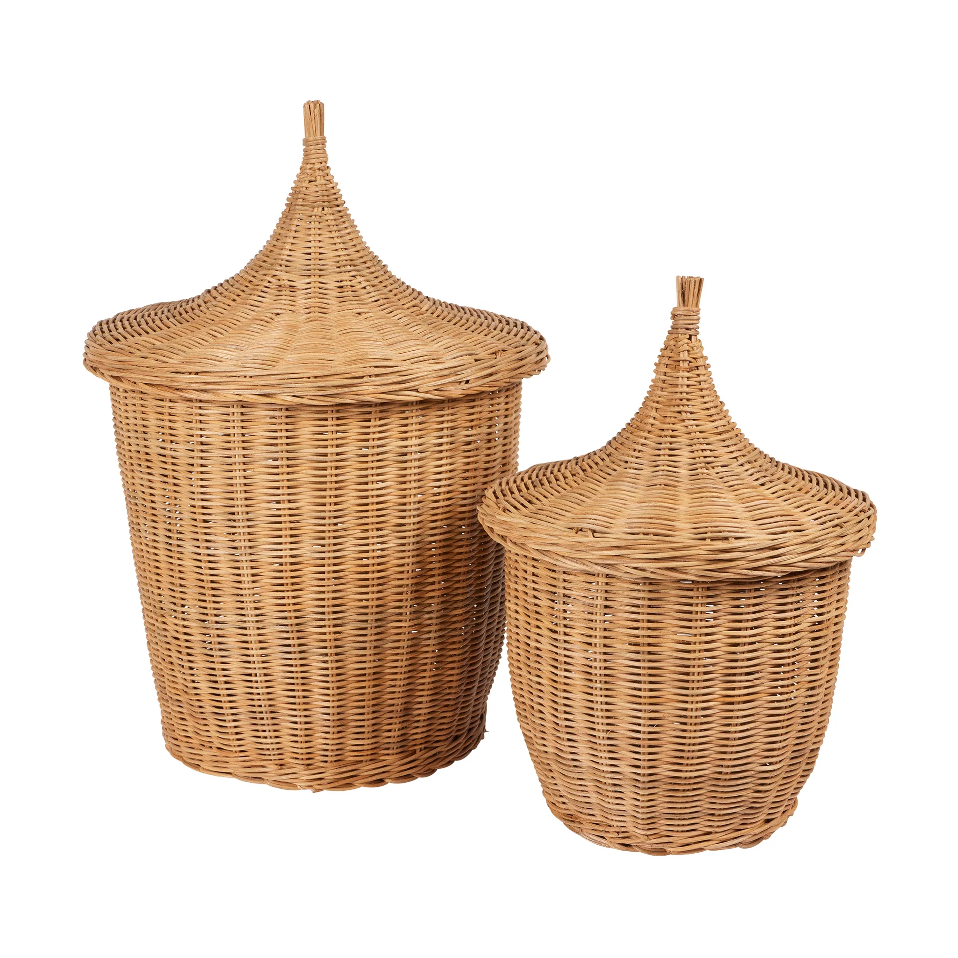 Pallas Korb 2 Teile, Natural-Brown Broste Copenhagen