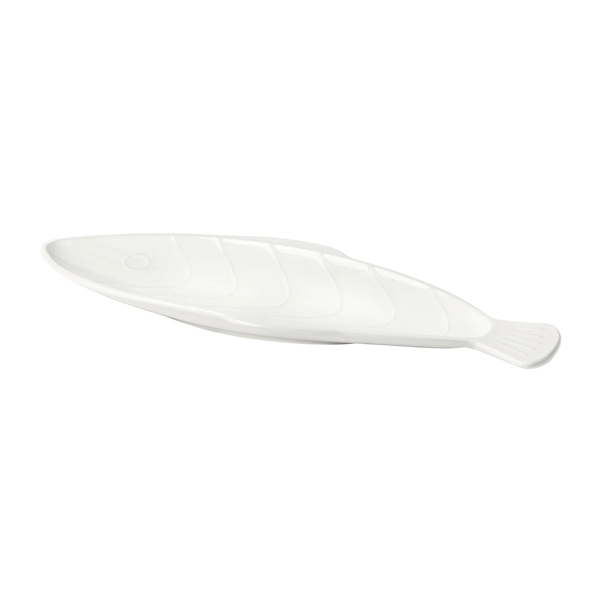 Pesce Teller 17,6 x 41,4cm, Transparent white Broste Copenhagen
