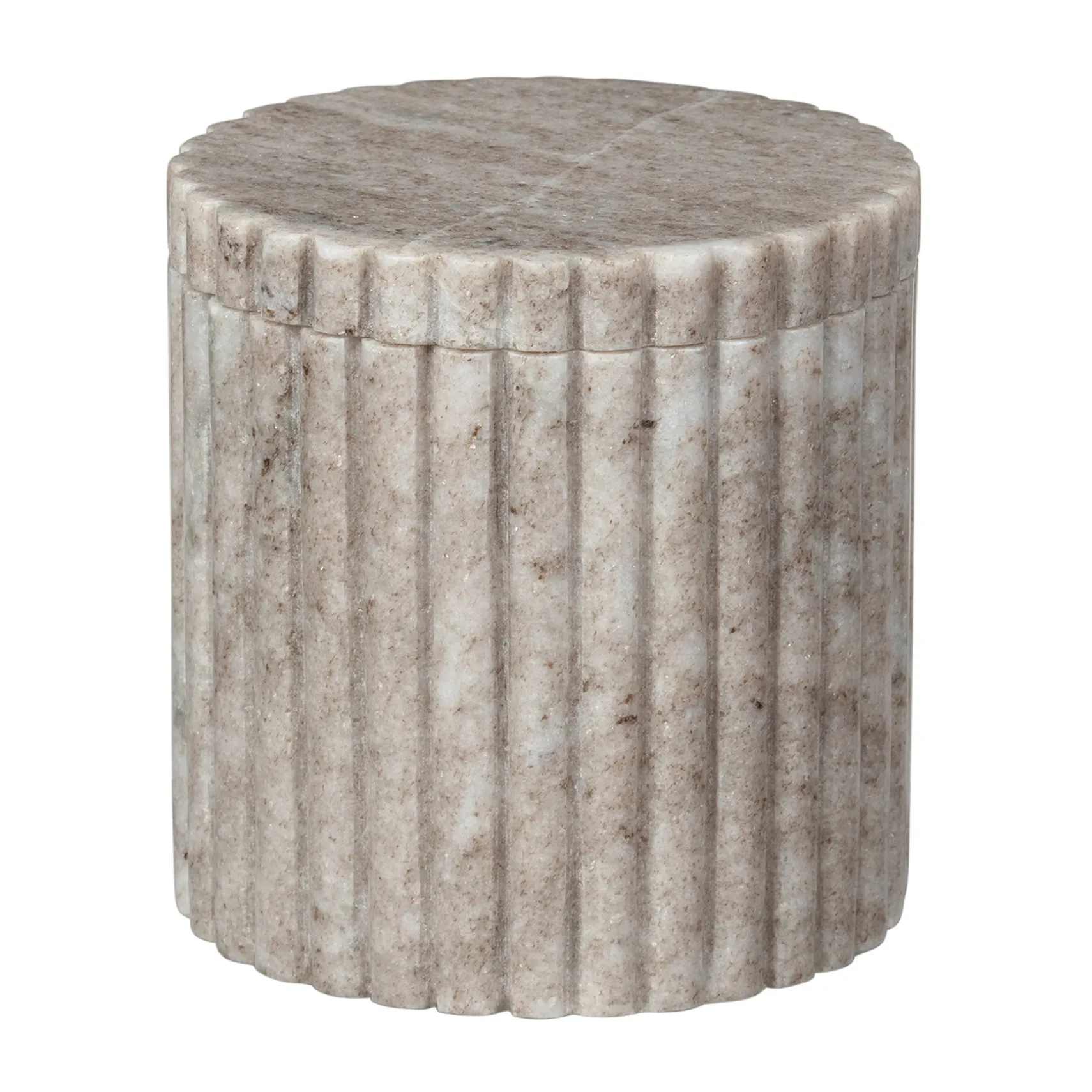 Platon Verwahrungsdose mit Deckel Ø10cm, Light brown Broste Copenhagen