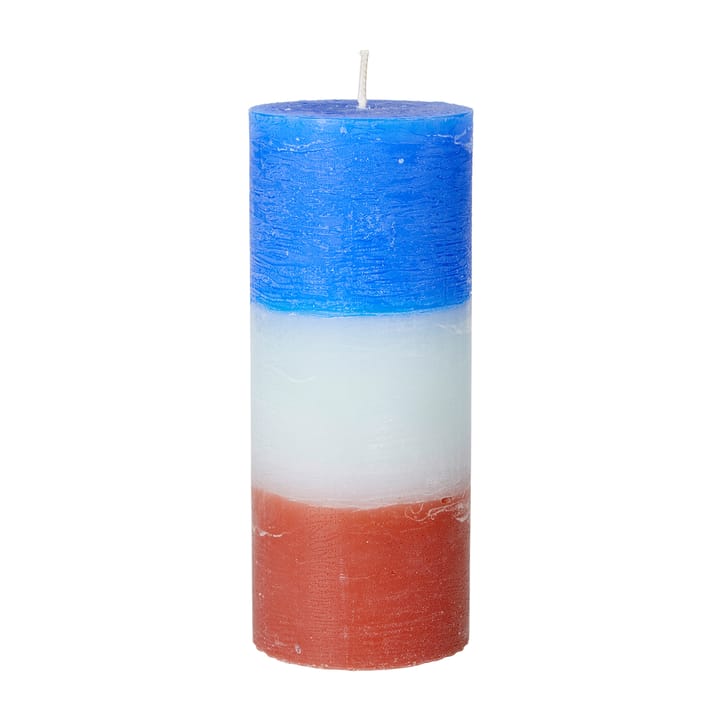 Rainbow Blockkerze 17cm - Blue lagoon - Broste Copenhagen