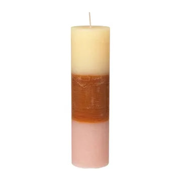 Rainbow Blockkerze 25cm - Tequila sunrise - Broste Copenhagen