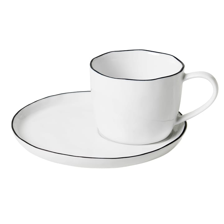 Salt Tasse inkl. Untertasse, Groß, 6,5cm Broste Copenhagen