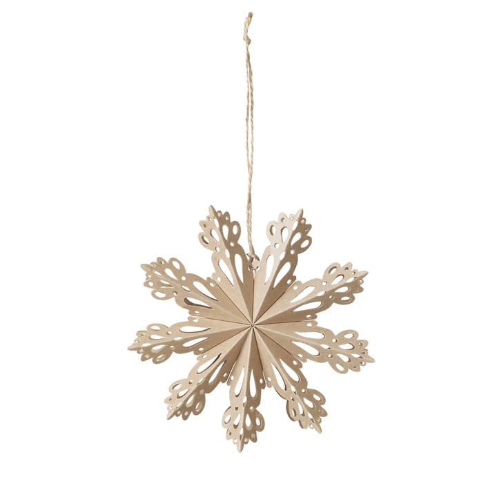 Snowflake Weihnachtsdekoration natural, Ø15cm Broste Copenhagen