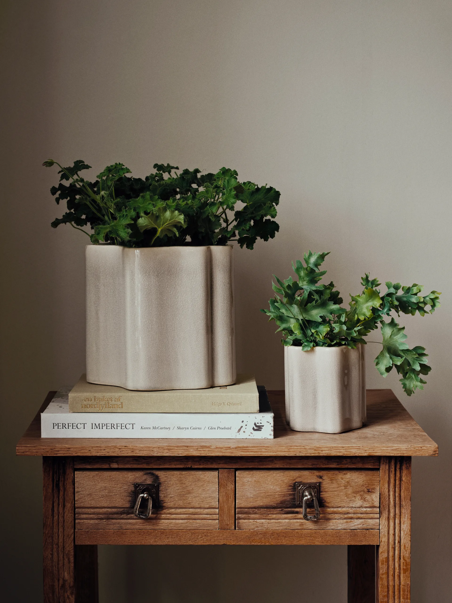 Sonja Blumentopf H:12 cm, Rainy Day Grey Broste Copenhagen