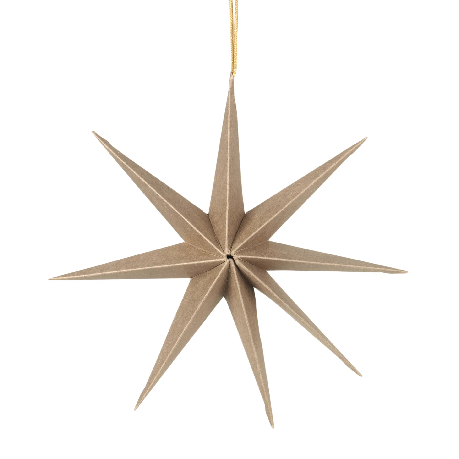 Star Papierstern Ø50cm, Natural brown Broste Copenhagen