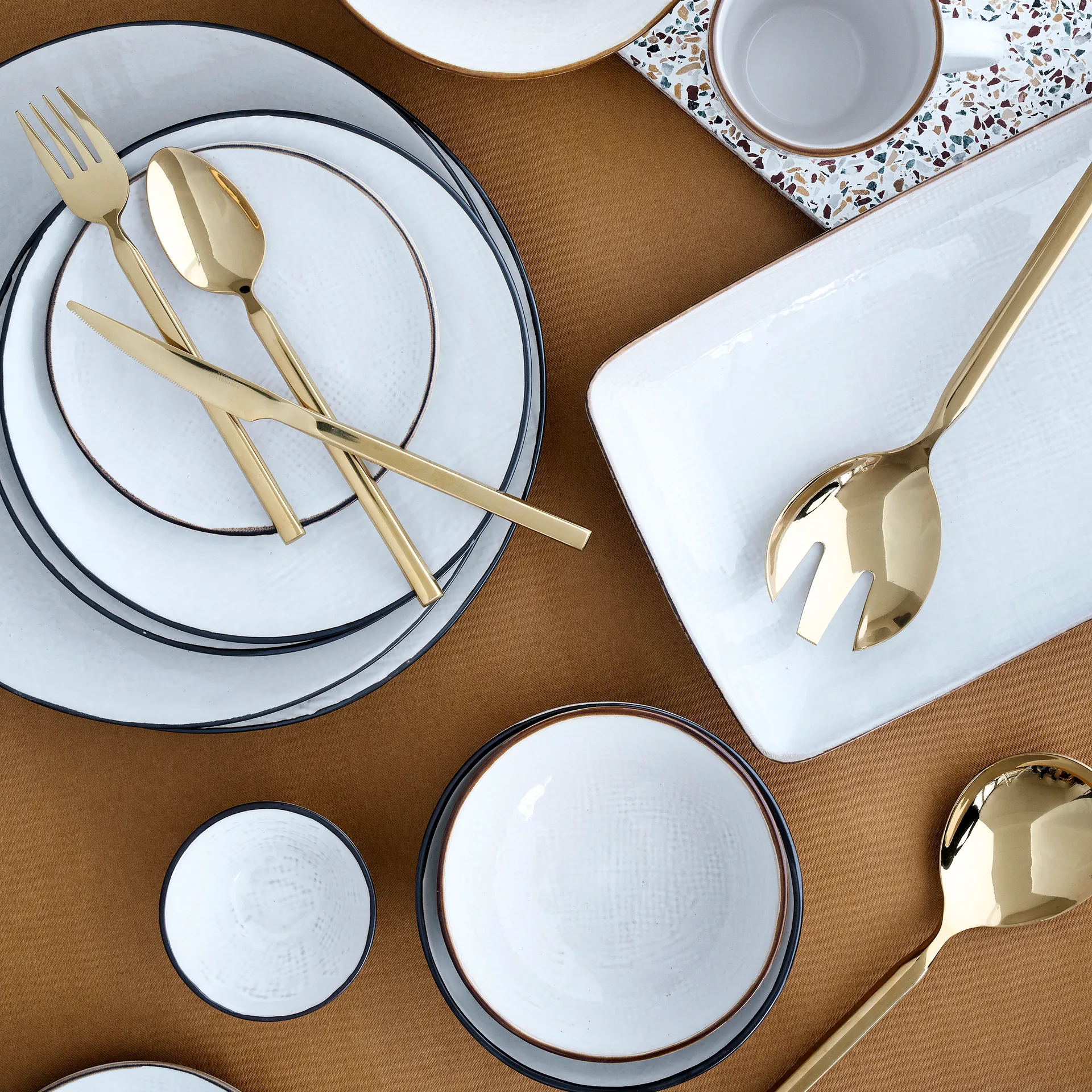 Tvis Gabel 4er Pack, Gold Broste Copenhagen