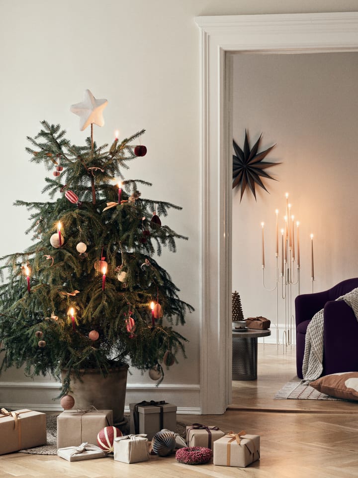 Venok Weihnachtstern 40cm, Warmes grau Broste Copenhagen