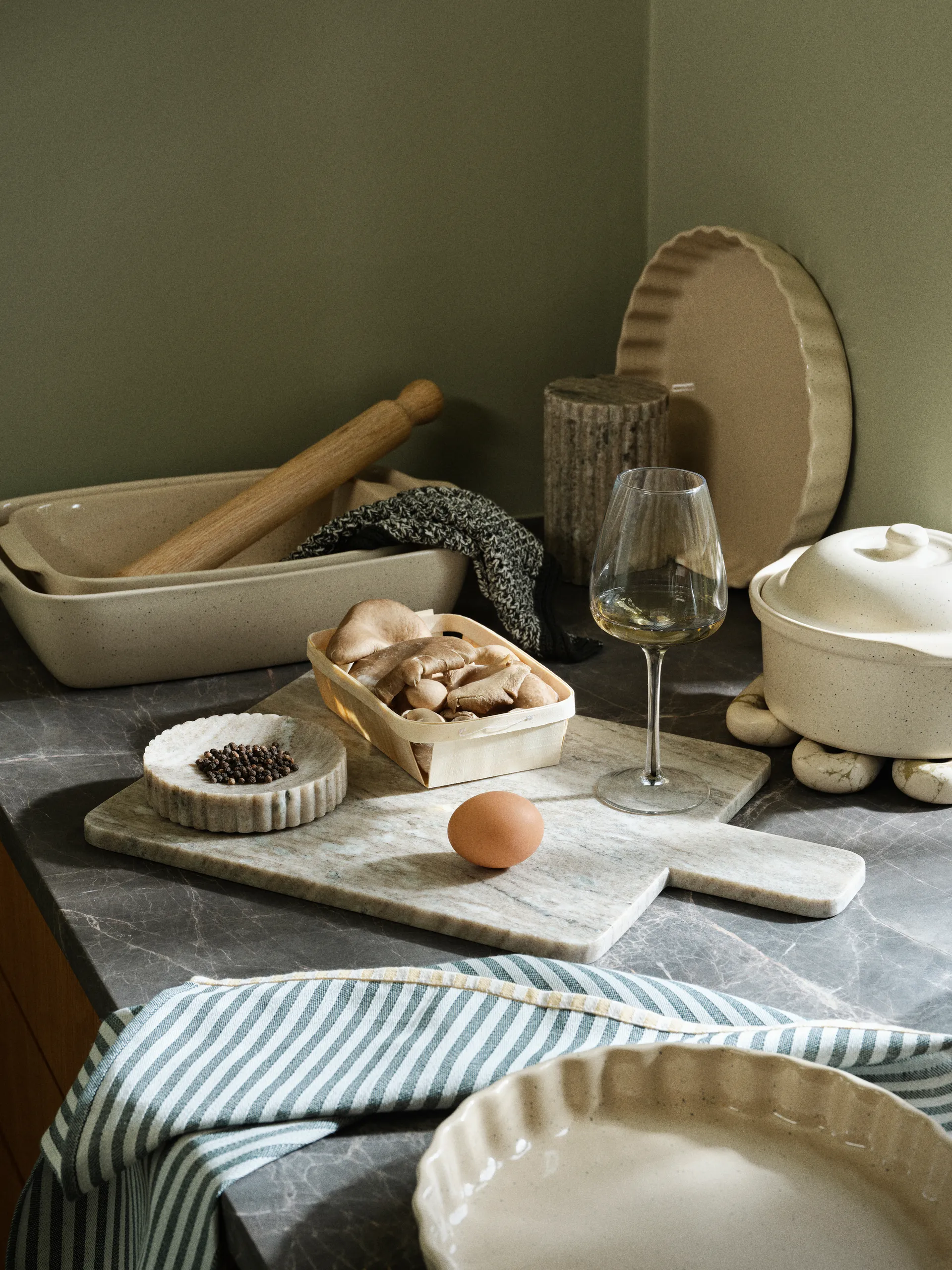 Vig Kuchenform Ø25 cm, Beige Broste Copenhagen