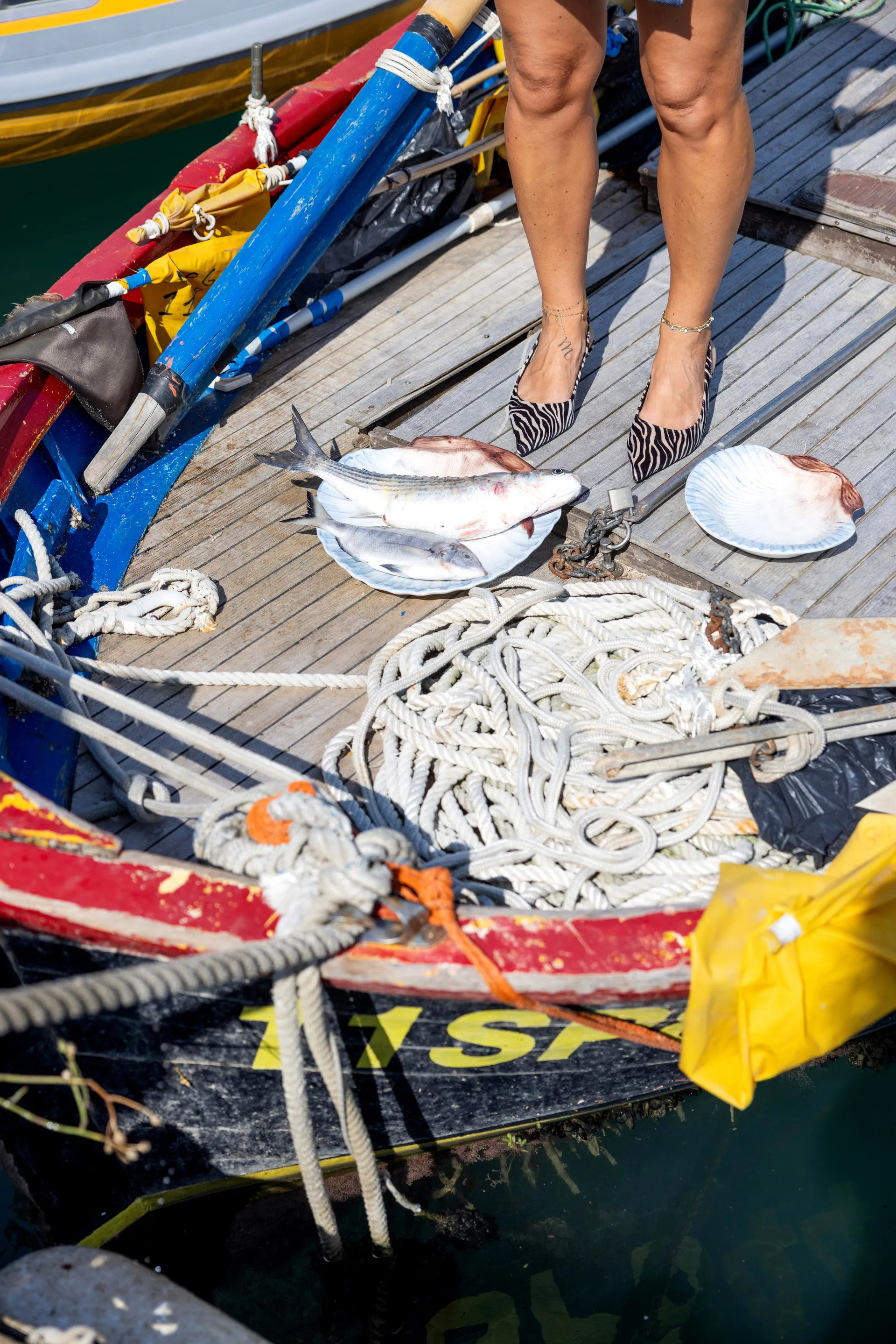 Armona Servierplatte 32x32,5 cm, Hellblau Byon