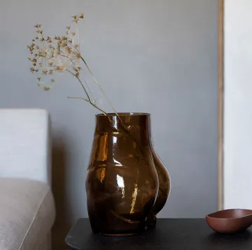 Butt Vase 23cm - Braun - Byon