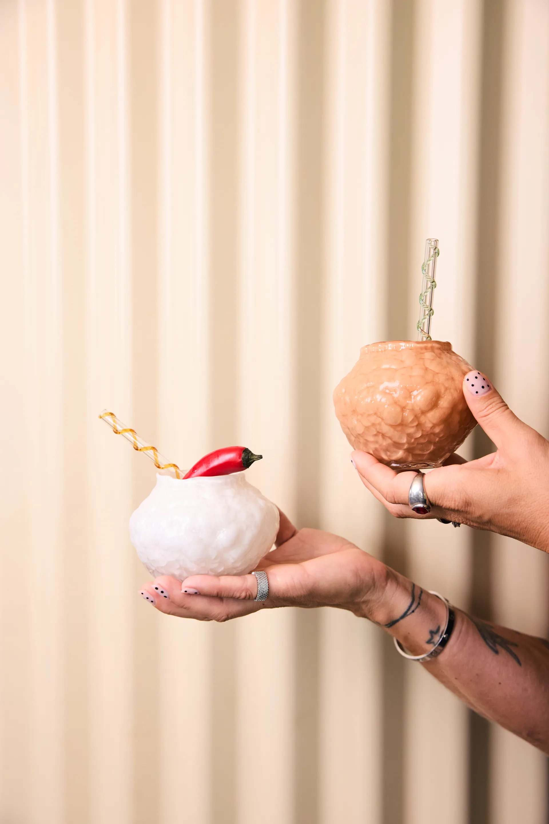 Corallo Vase mini 11x11x8 cm, Elfenbein Byon