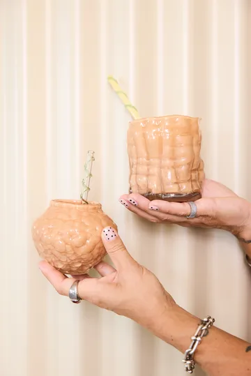 Corallo Vase mini 11x11x8 cm - Pfirsich - Byon