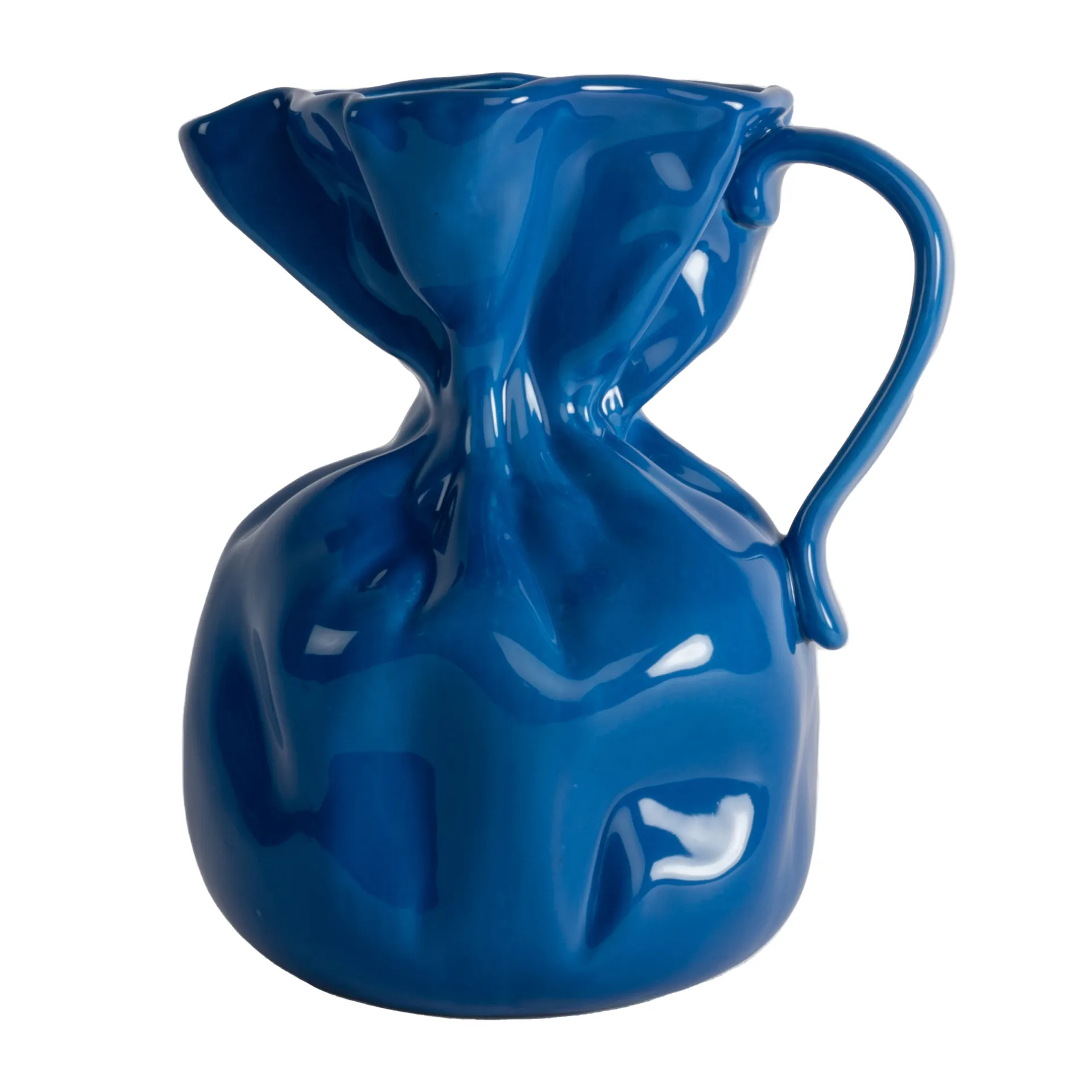 Crumple Vase, Blau Byon