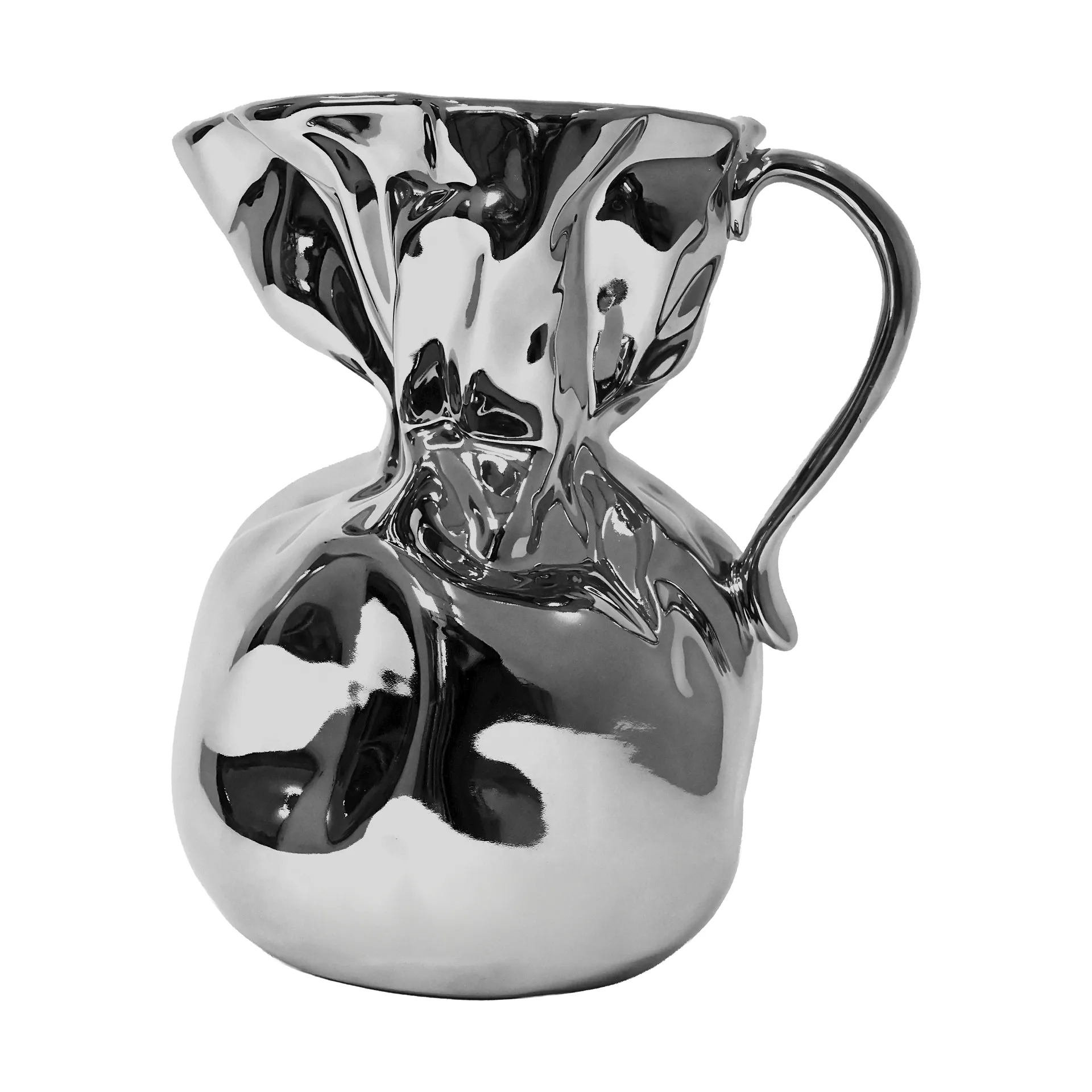 Crumple Vase, Silber Byon