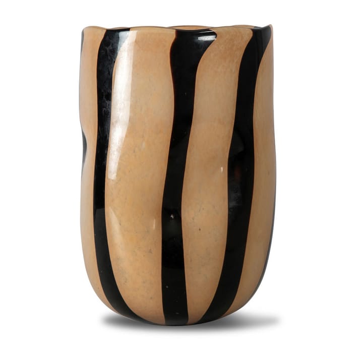 Curt Vase 30cm, Schwarz-beige Byon