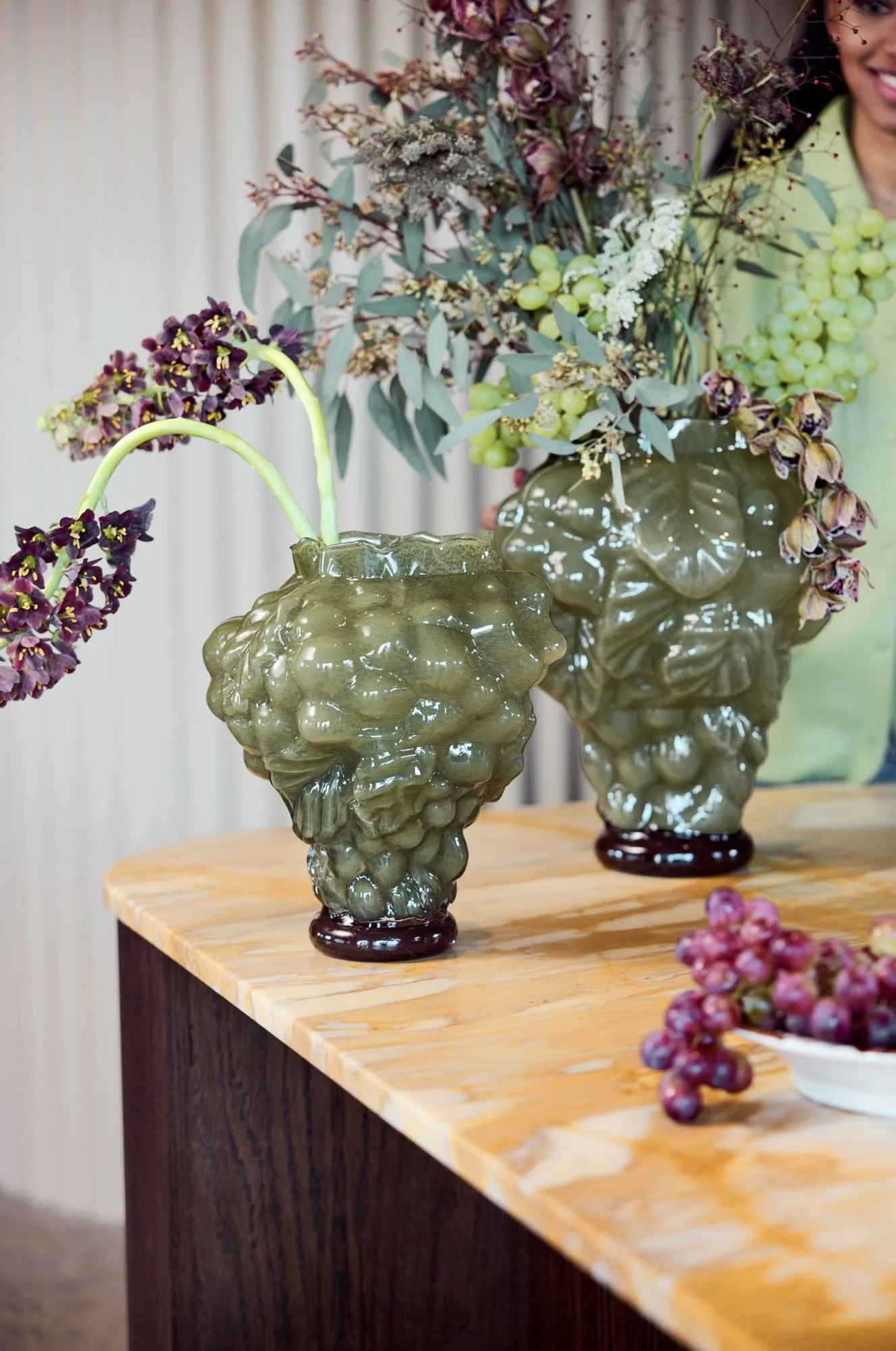 Fiano Vase, Grün, Ø29x35 cm Byon