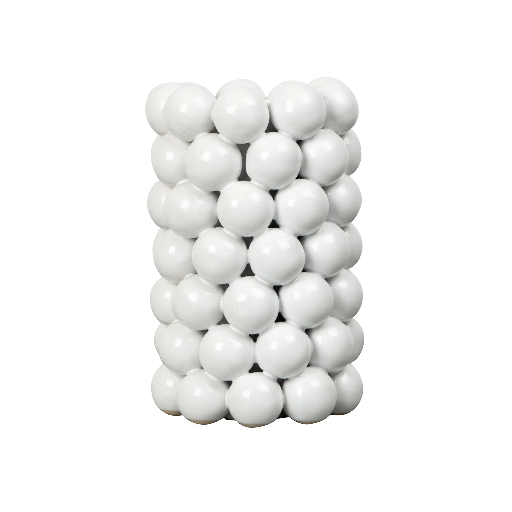Globe Vase 18,5cm, Weiß Byon
