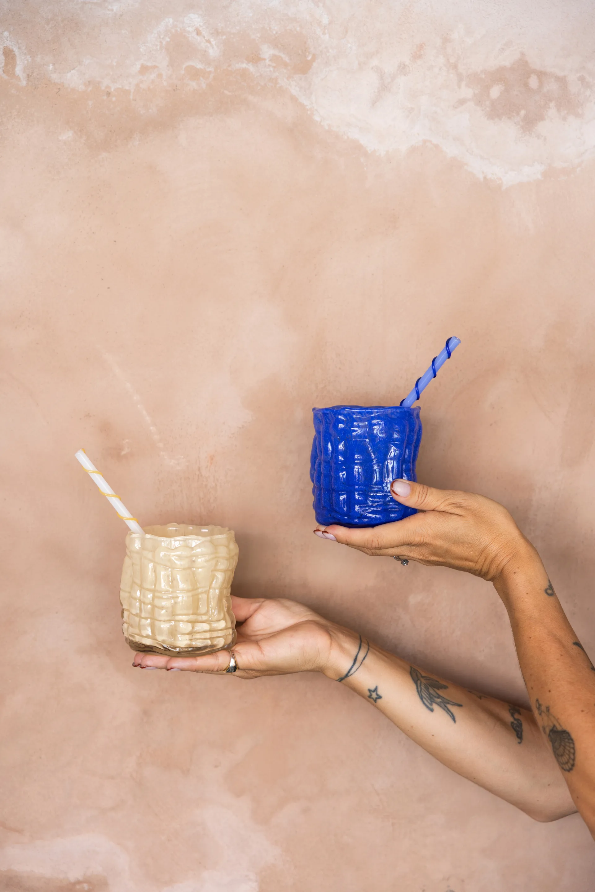 Laranne Windlicht Ø10 cm, Blau Byon