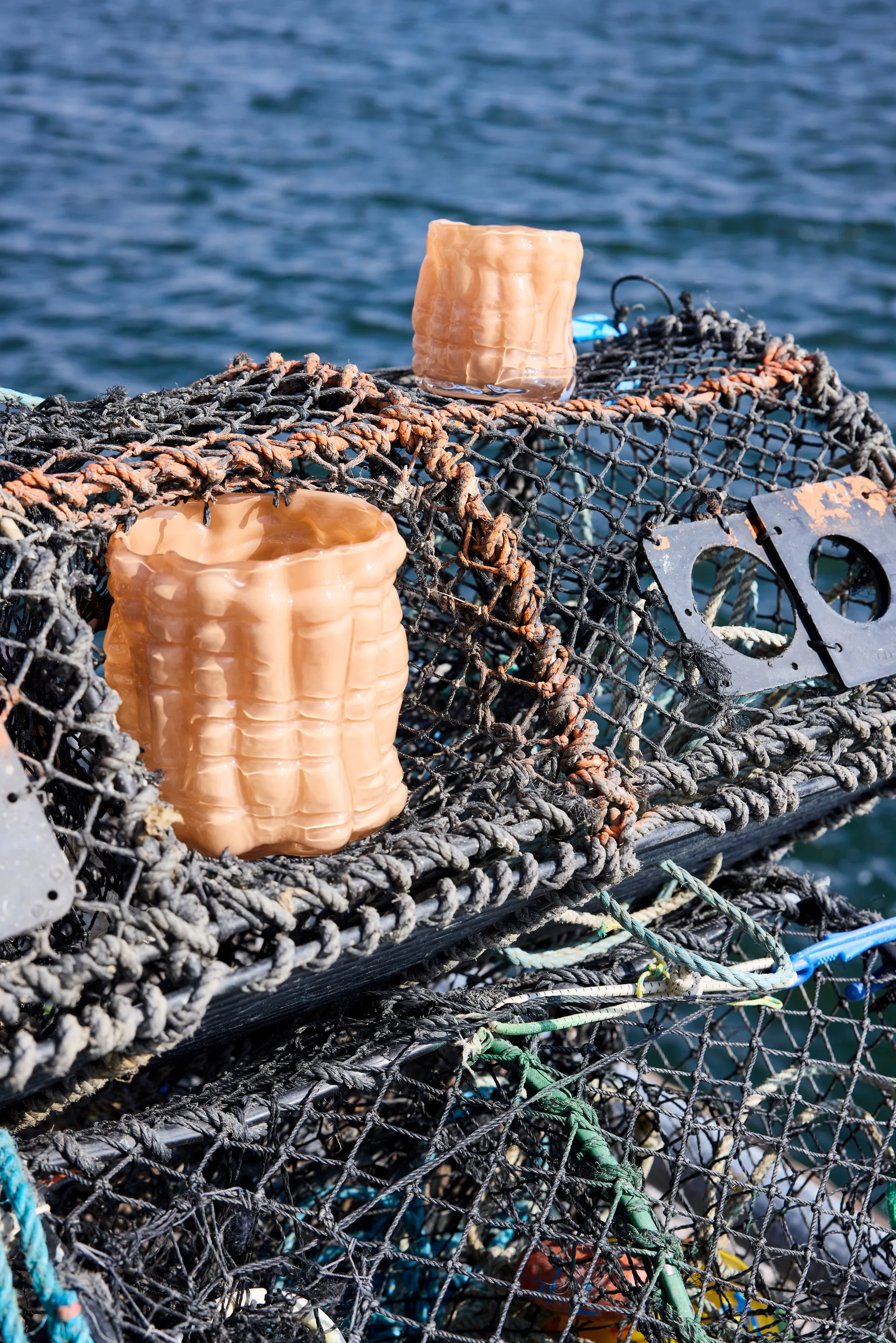 Laranne Windlicht Ø15 cm, Pfirsich Byon