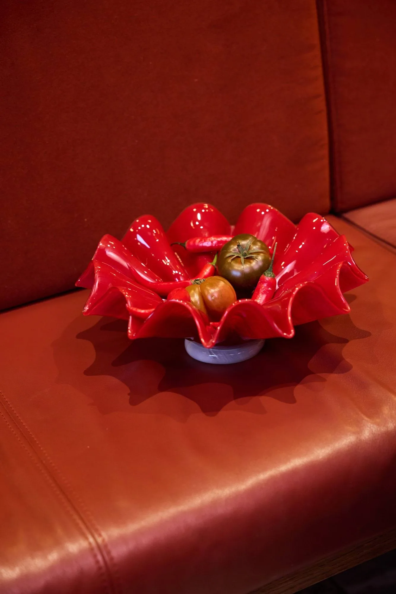 Lorin Schale, L, Ø30x11 cm, Rot Byon
