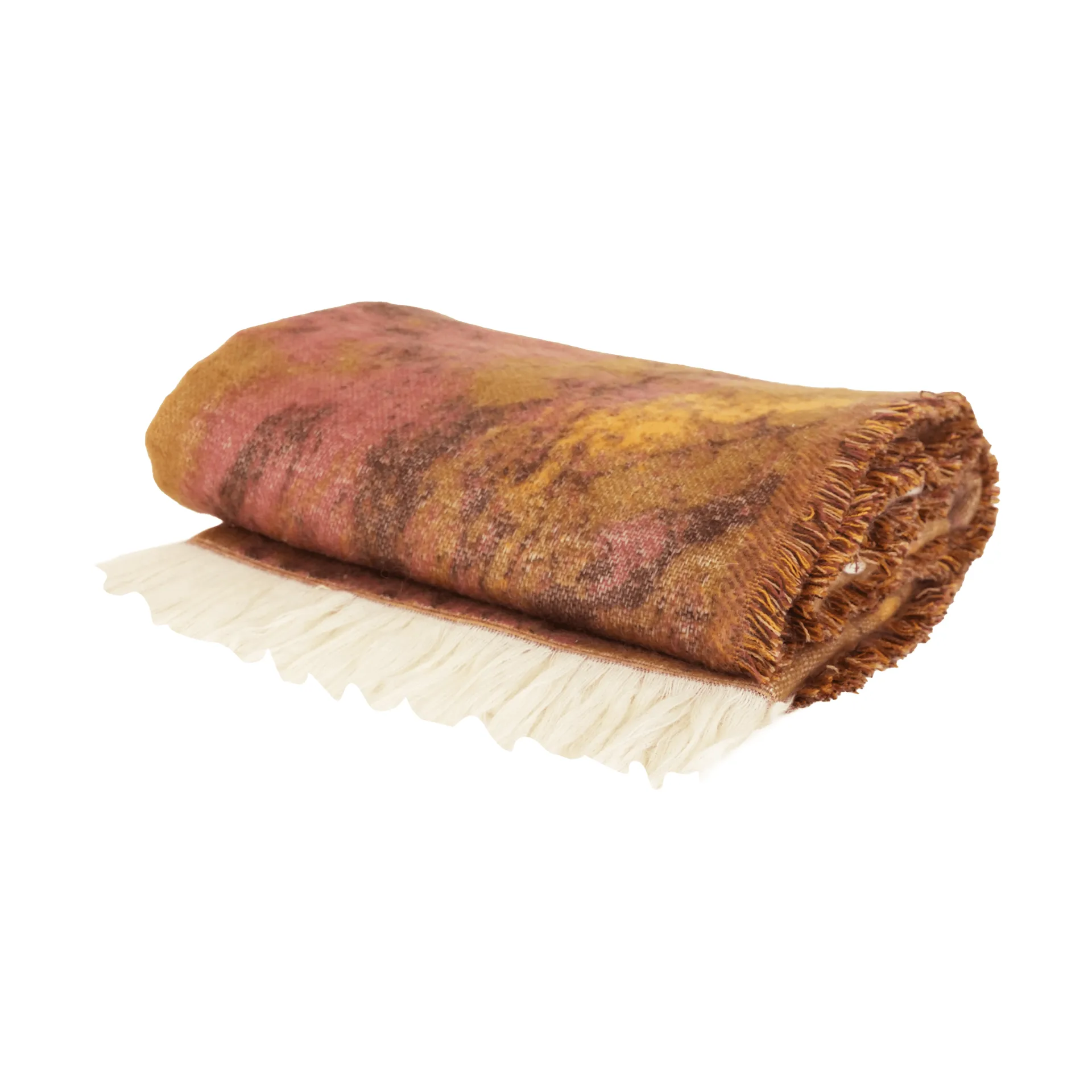 Mavi Decke, Braun-Beige-Weinrot, 130x170 cm Byon