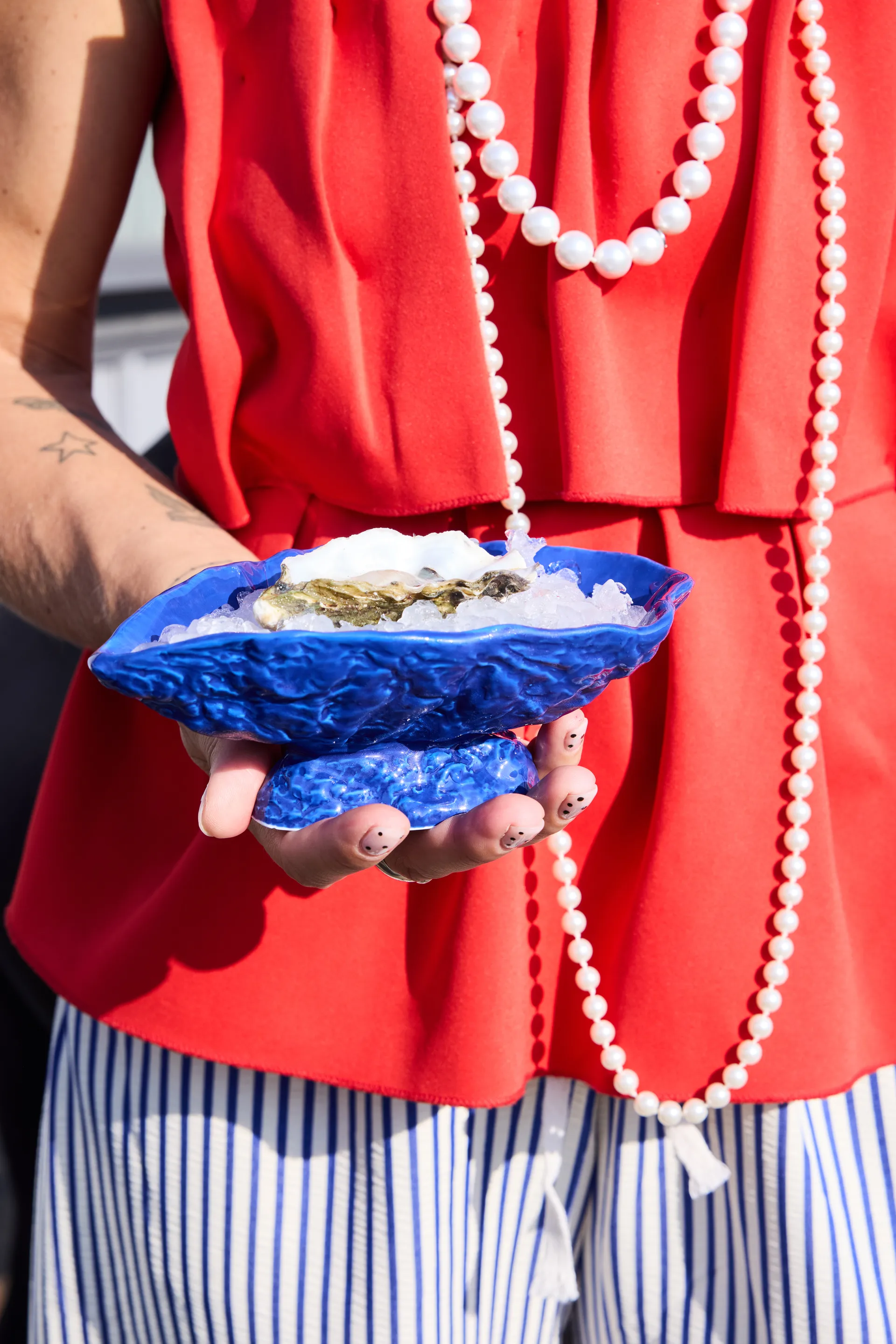 Oystie Schale, Blau Byon