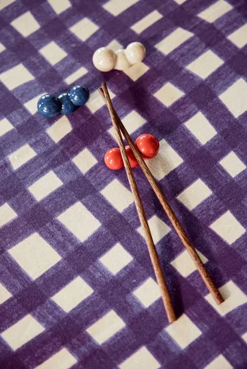 Porto Essstäbchen mit Halter, 2er-Pack - Rot - Byon