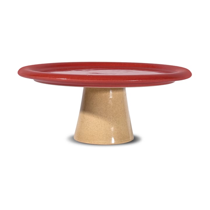 Porto Kuchenplatte Ø26x11 cm - Rot-beige - Byon