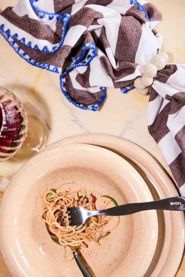 Porto Serviettenring 4‑er Pack - Beige - Byon