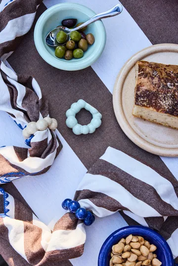 Porto Serviettenring 4‑er Pack - Blau - Byon