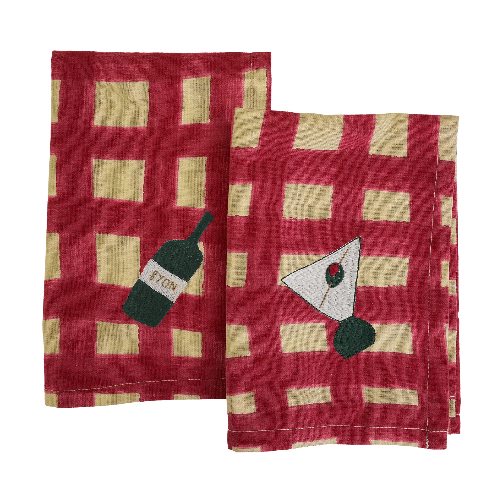 Sera Servietten 2er-Pack, Rot, 45x45 cm Byon