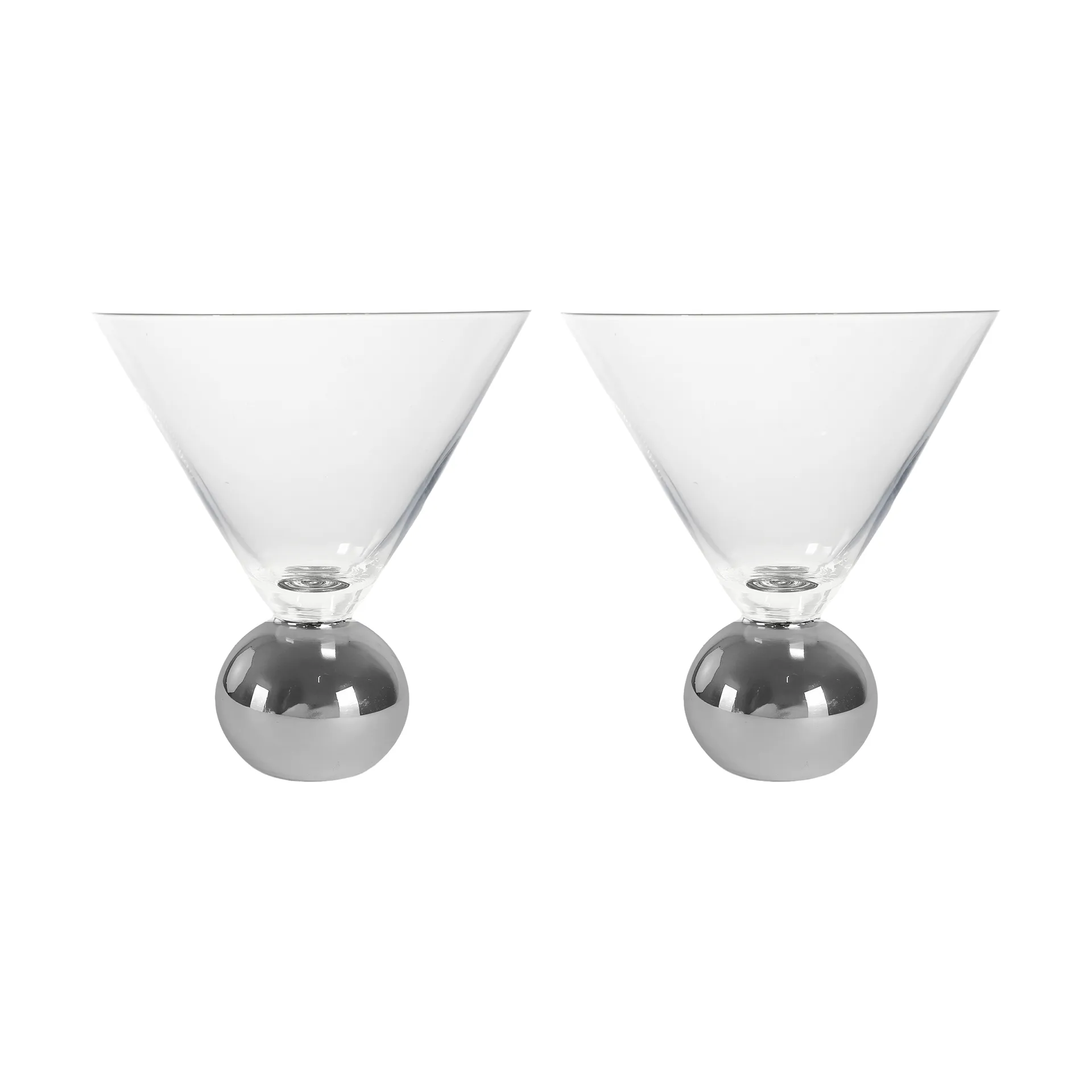 Spice Glas 24 cl 2er Pack, Klar-Silber Byon