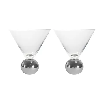Spice Glas 24 cl 2er Pack - Klar-Silber - Byon