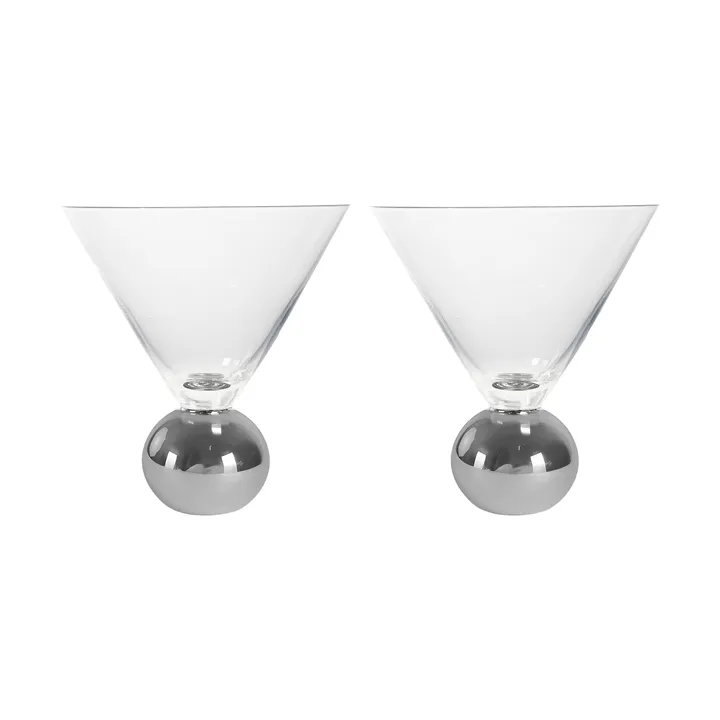 Spice Glas 24 cl 2er Pack - Klar-Silber - Byon