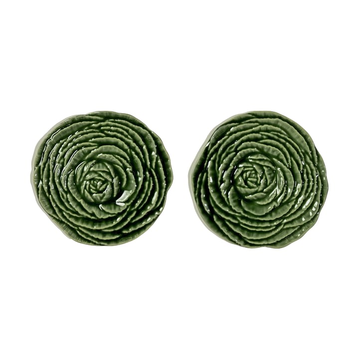 Veggie Glasuntersetzer Ø10 cm 2er-Pack - Grün - Byon
