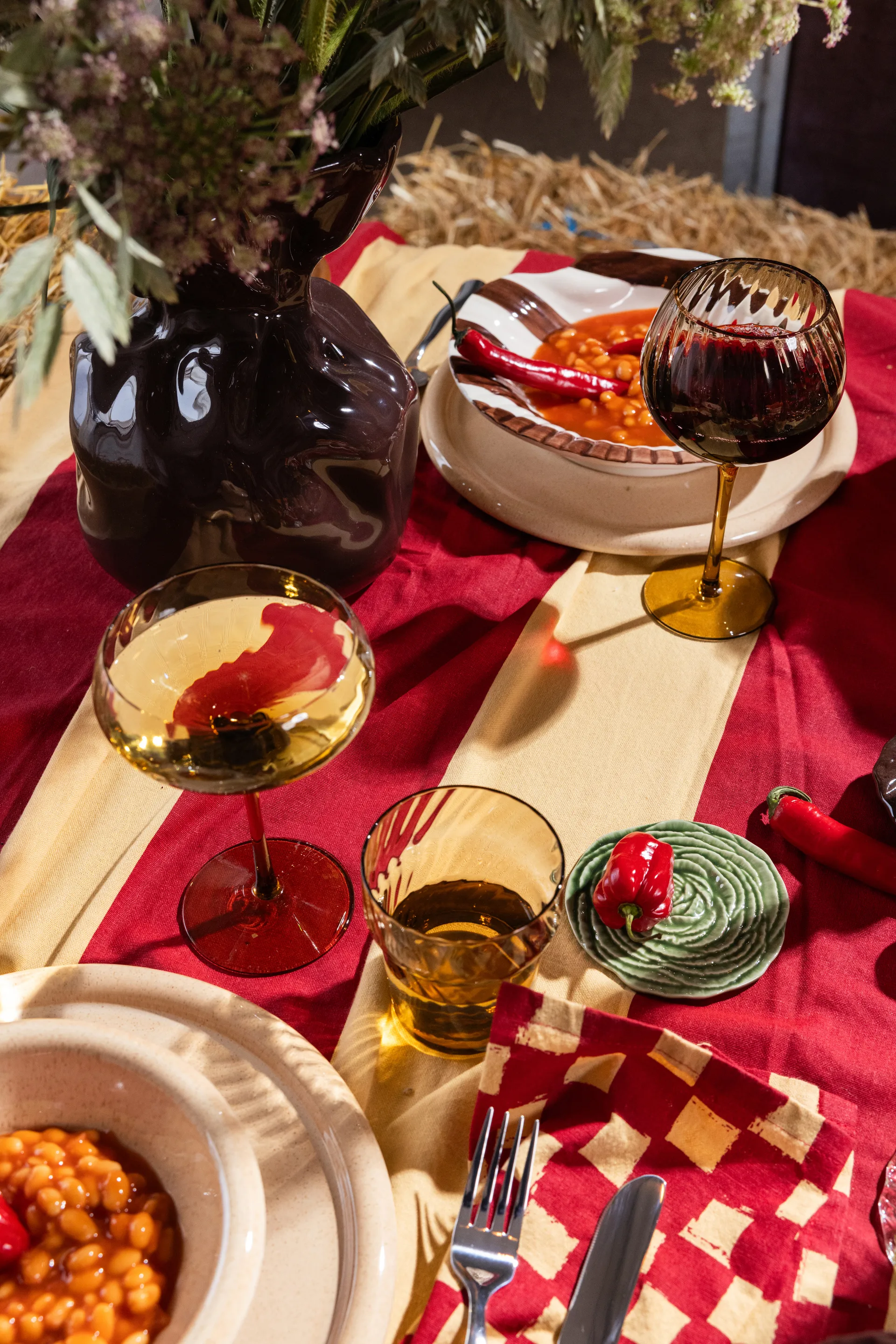 Veggie Glasuntersetzer Ø10 cm 2er-Pack, Grün Byon