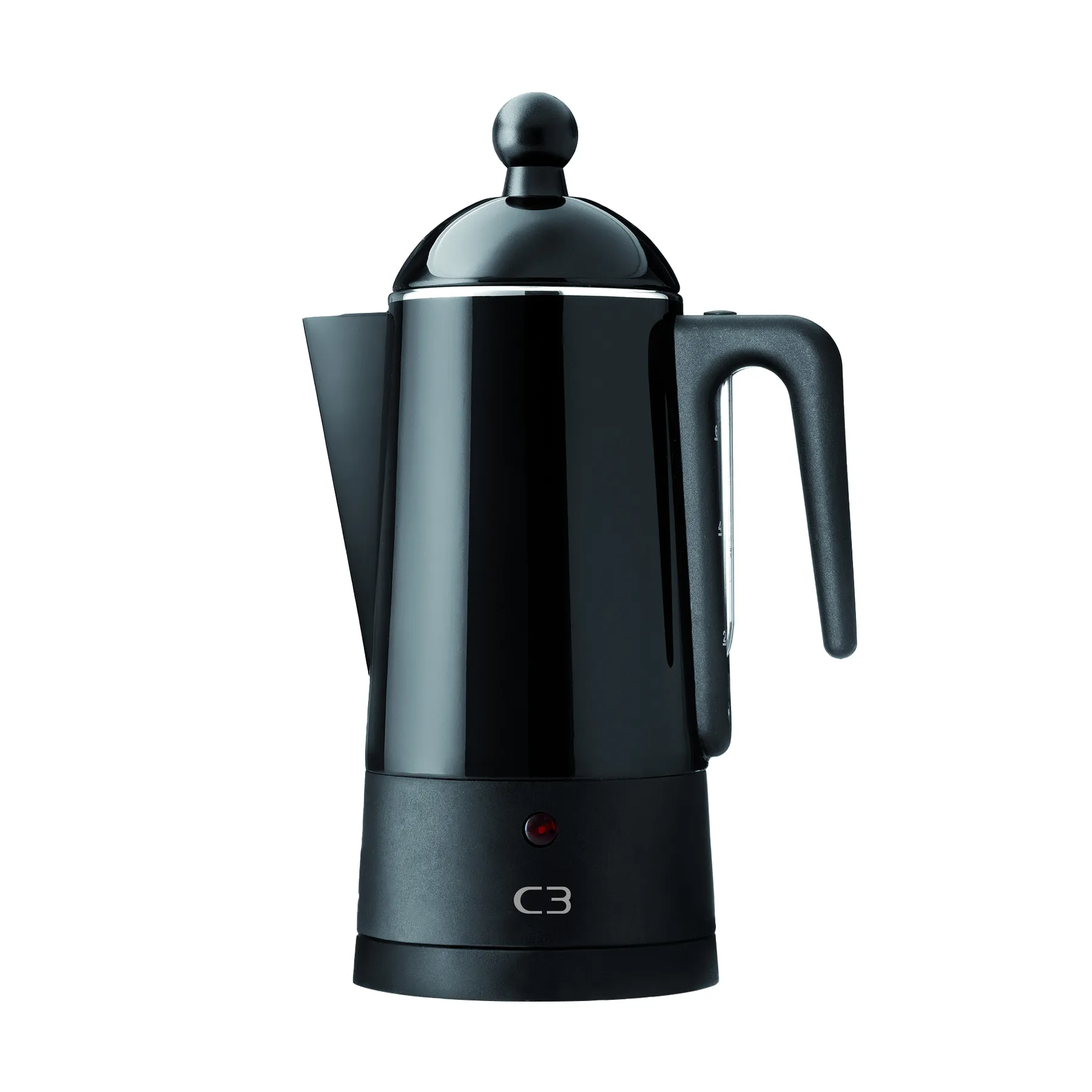 C3 Perkolator Design schwarz, 6 Tassen C3
