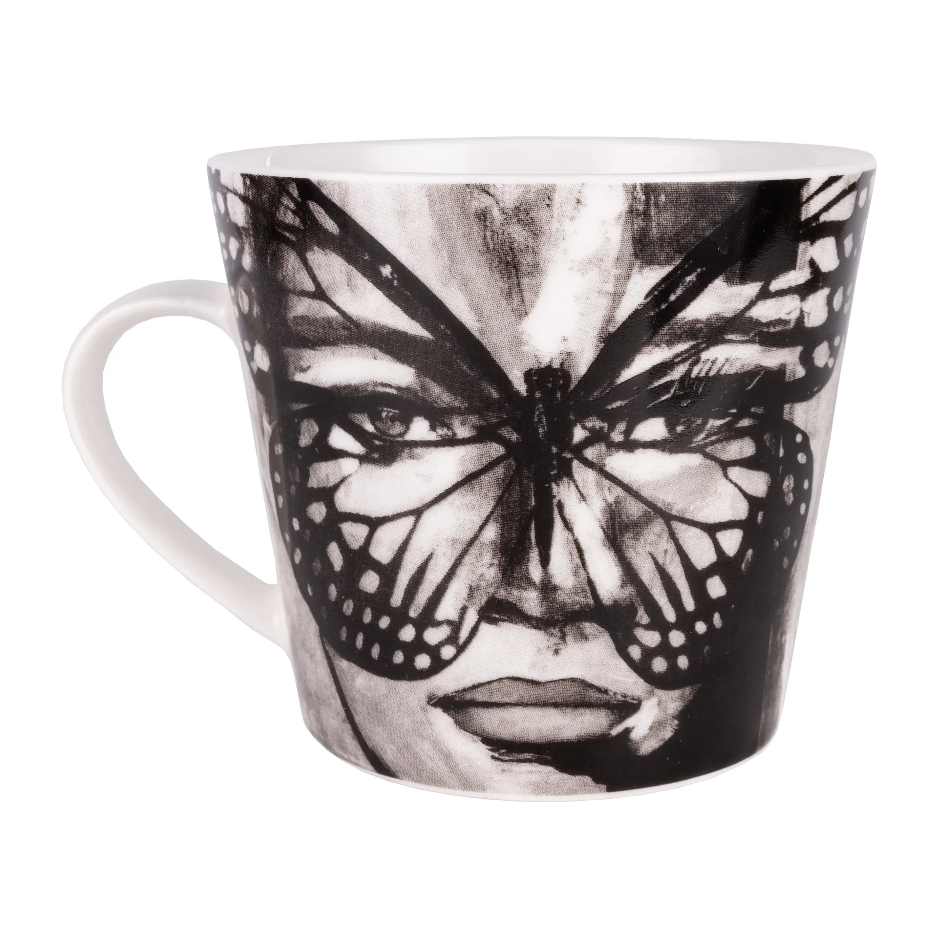 Golden Butterfly Tasse 40 cl, Black-white Carolina Gynning