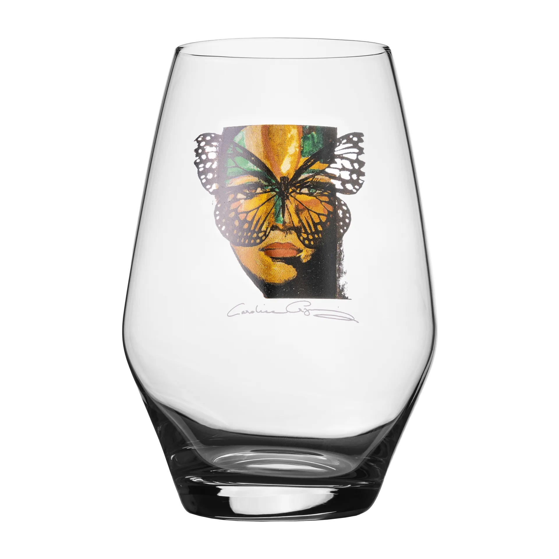 Golden Butterfly Tumbler-Glas 35cl, Clear Carolina Gynning